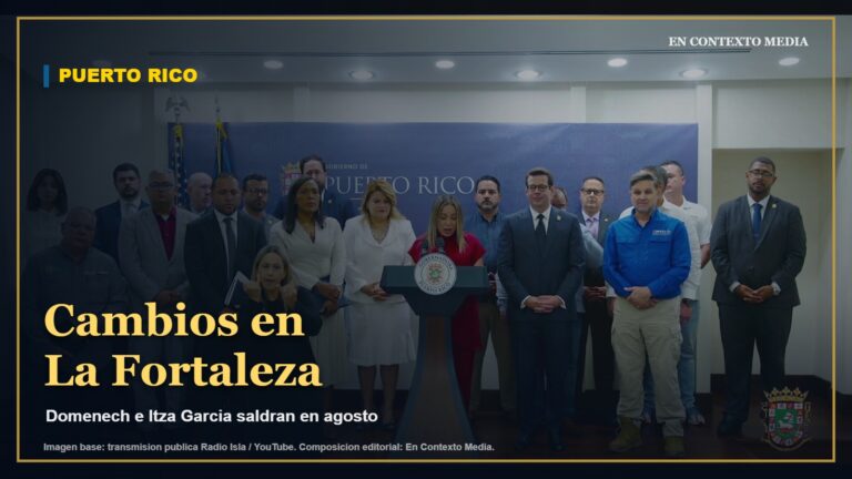 Conferencia de prensa de Jenniffer Gonzalez sobre Francisco Domenech e Itza Garcia