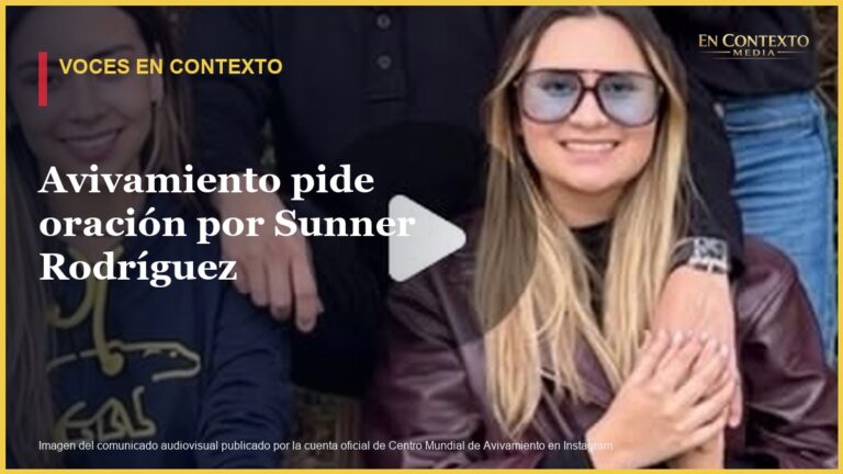 Mensaje audiovisual oficial de la familia pastoral de Avivamiento solicitando oración por Sunner Rodríguez.