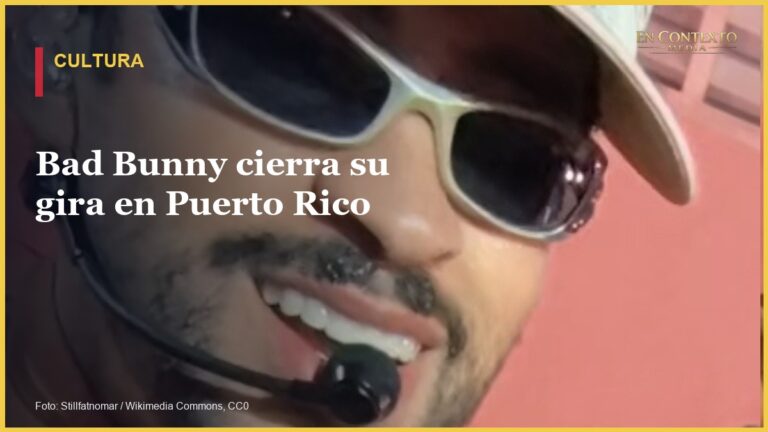 Bad Bunny se presenta durante su gira mundial en el Estadio da Luz de Lisboa en mayo de 2026.