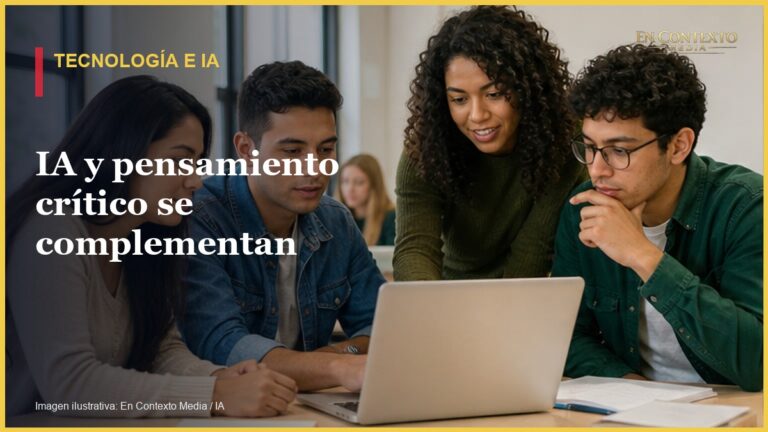 Grupo diverso de estudiantes universitarios trabajando juntos frente a una computadora portátil.