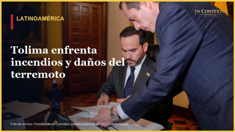 Autoridades colombianas durante una respuesta gubernamental a una emergencia.
