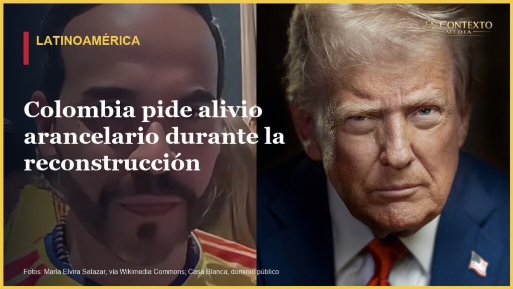 Abelardo de la Espriella y Donald Trump en una portada sobre la solicitud de alivio arancelario para Colombia.