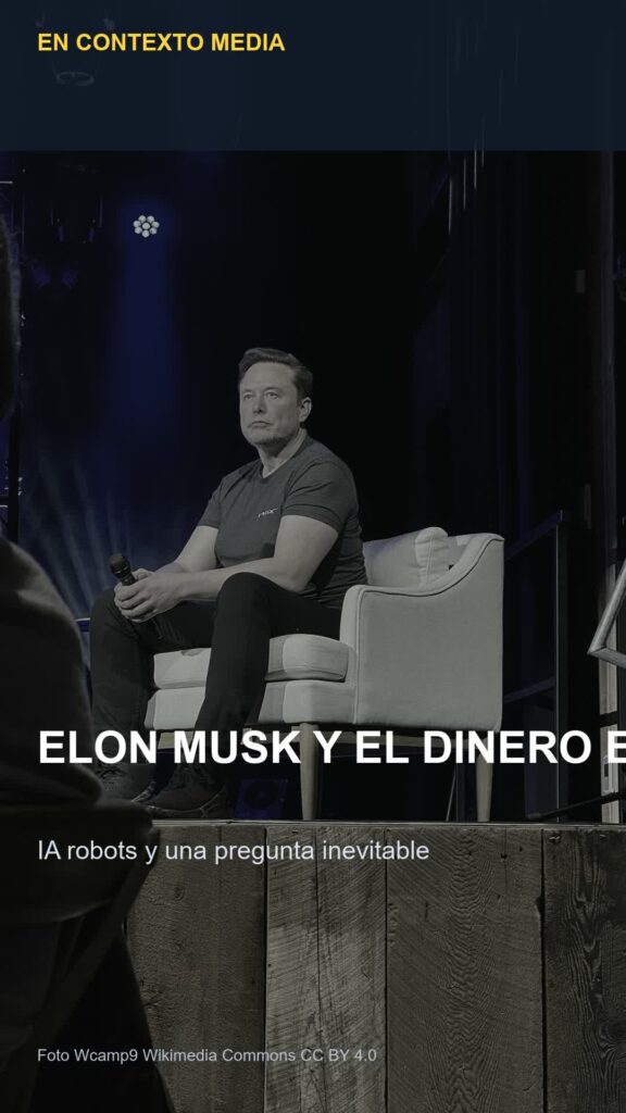 Elon Musk y una reflexión sobre inteligencia artificial, dinero y el futuro hacia 2036.