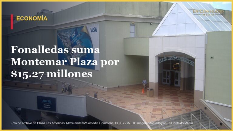 Entrada de Plaza Las Américas, propiedad principal de Empresas Fonalledas en Hato Rey.