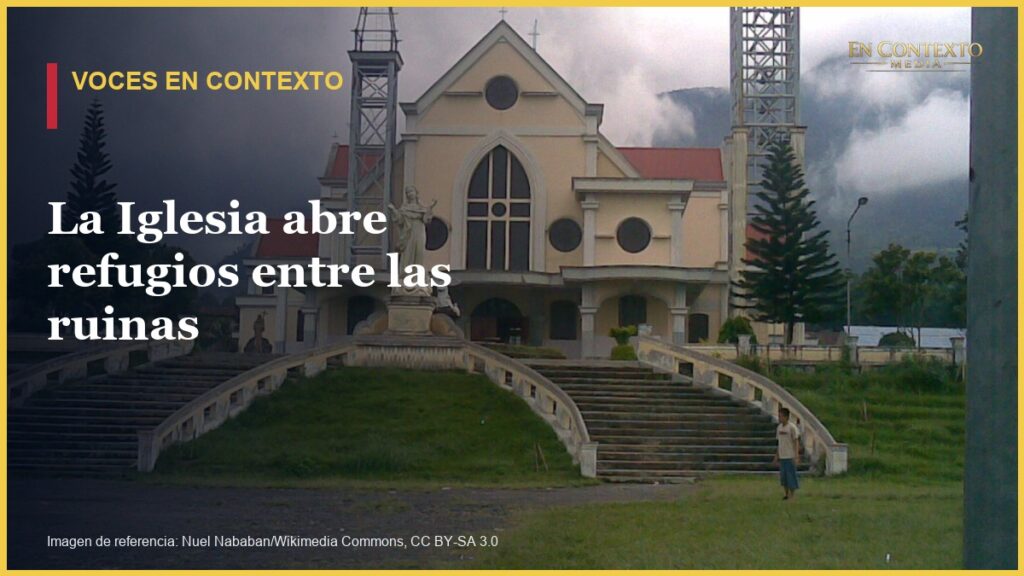 Imagen de referencia de la catedral de Ruteng, en la isla indonesia de Flores; no documenta los danos del terremoto.