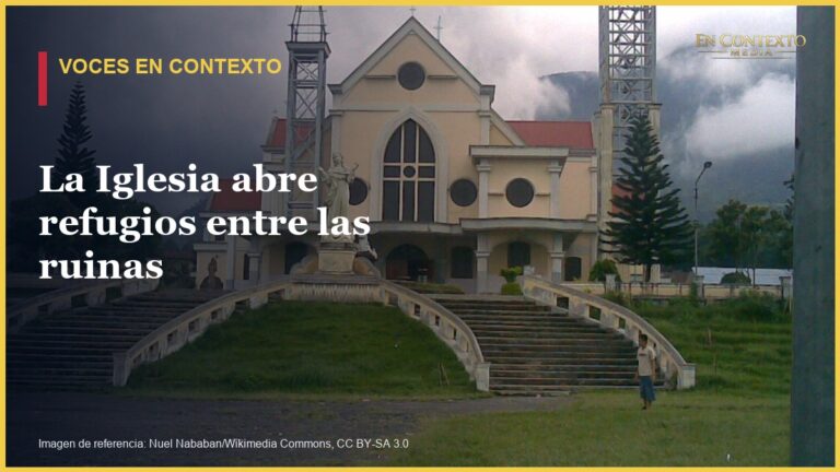 Imagen de referencia de la catedral de Ruteng, en la isla indonesia de Flores; no documenta los danos del terremoto.