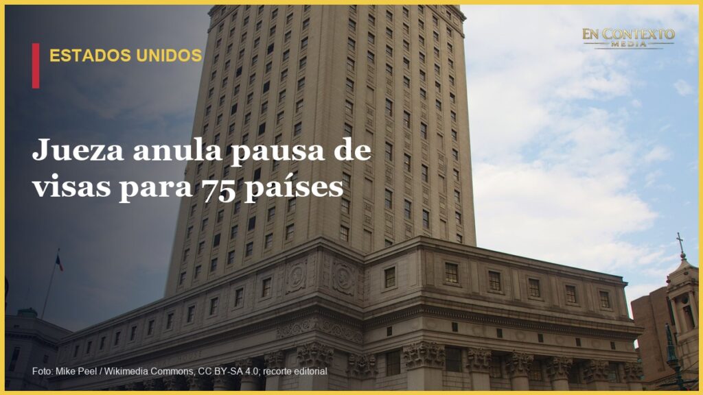Edificio del tribunal federal Thurgood Marshall en Nueva York.