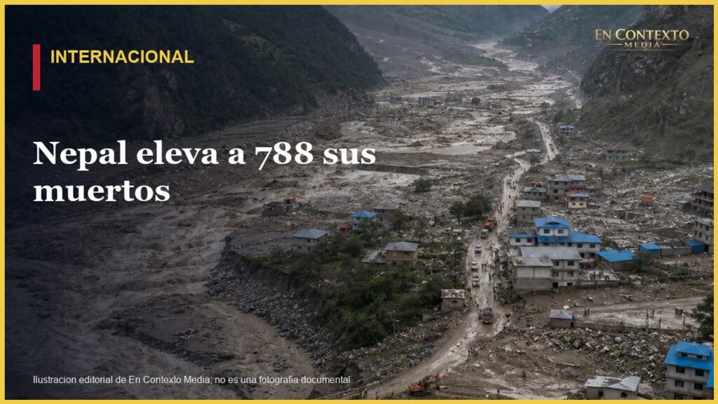 Portada editorial sobre las inundaciones en Nepal y la busqueda de desaparecidos.