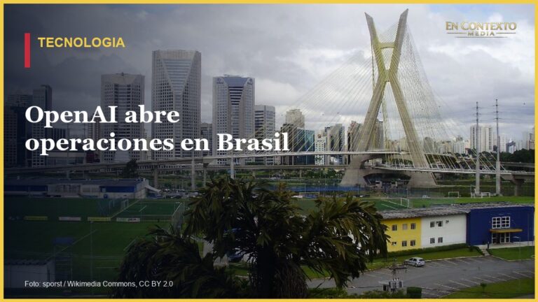 Vista del horizonte urbano de Sao Paulo, Brasil.