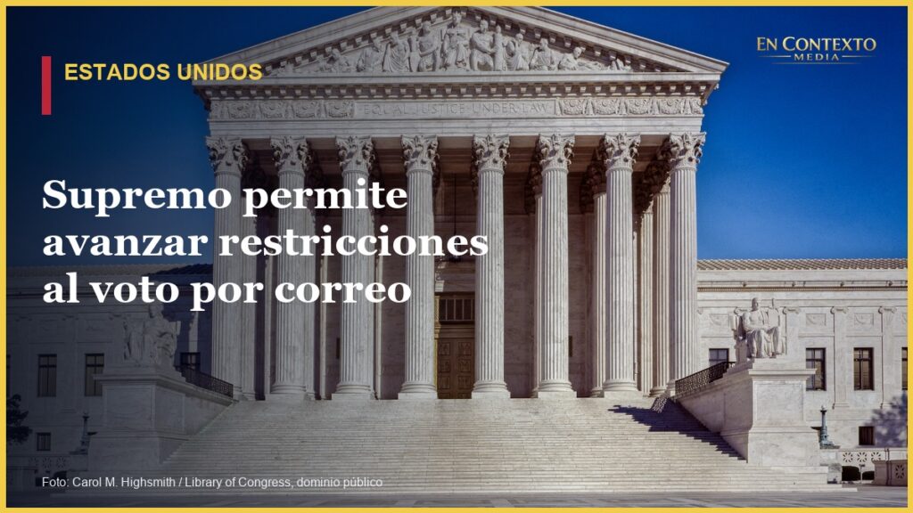 Fachada del edificio del Tribunal Supremo de Estados Unidos en Washington.