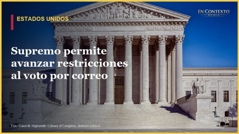 Fachada del edificio del Tribunal Supremo de Estados Unidos en Washington.