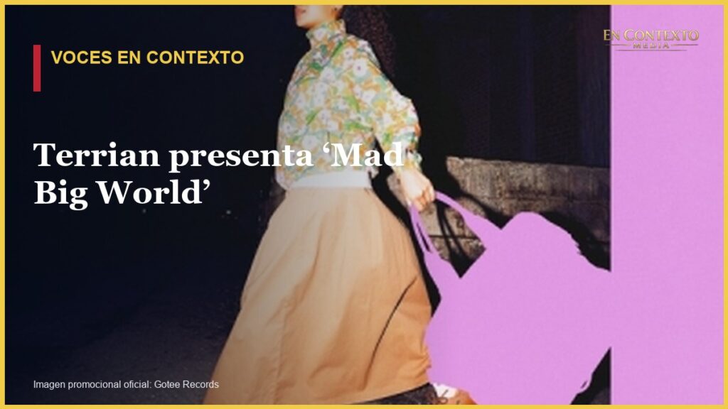 Portada promocional del álbum Mad Big World de la cantante cristiana Terrian.