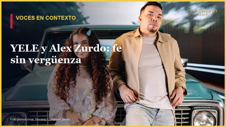 YELE y Alex Zurdo en la imagen promocional de Voy con Jesús.