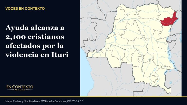 Mapa de la provincia de Ituri, en el noreste de la República Democrática del Congo.