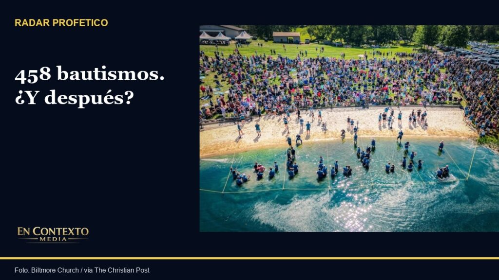 Fotografía de Biltmore Church: bautismos al aire libre en un lago de Fletcher,13septiembre2026.