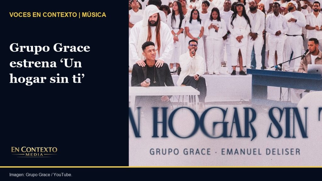 Grupo Grace y Emanuel Deliser durante el video oficial de Un hogar sin ti.