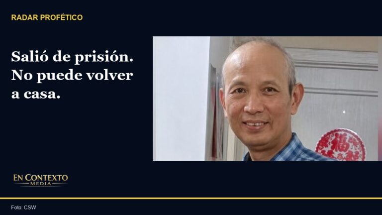 Retrato del pastor John Cao publicado por CSW.