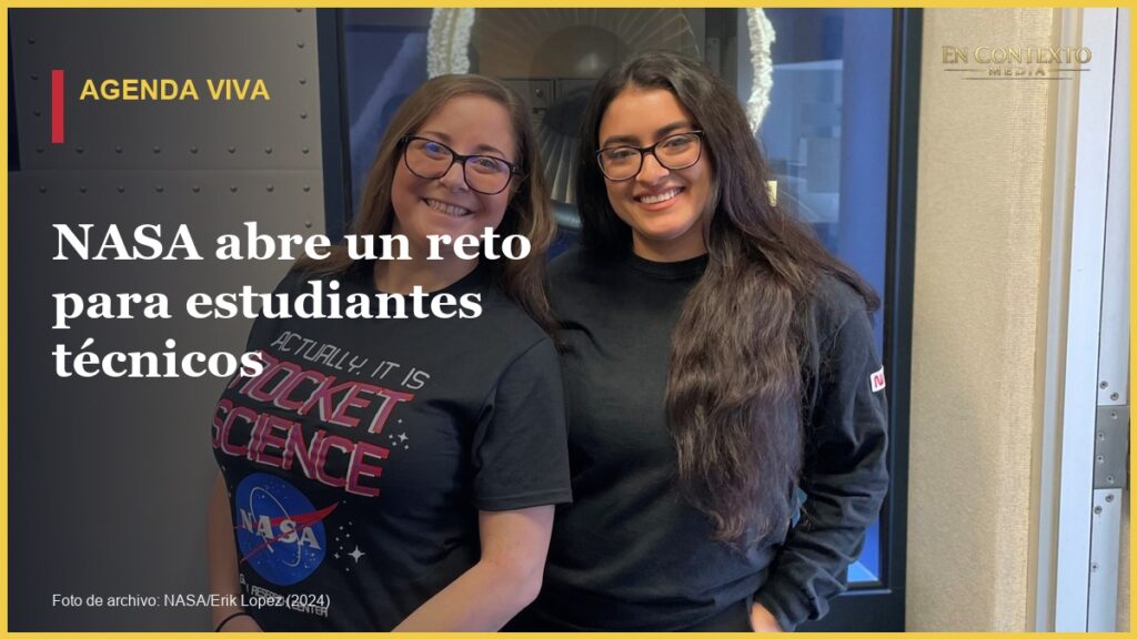 Kim Alexander y Ashley Rodriguez en NASA Glenn en enero de 2024, segun el pie de foto oficial. Foto: NASA/Erik Lopez.
