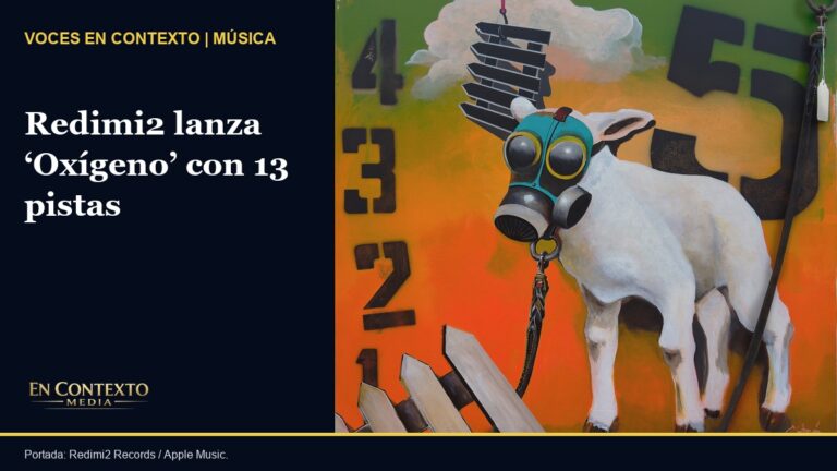 Portada oficial del álbum Oxígeno de Redimi2, con una oveja que lleva una máscara de gas.