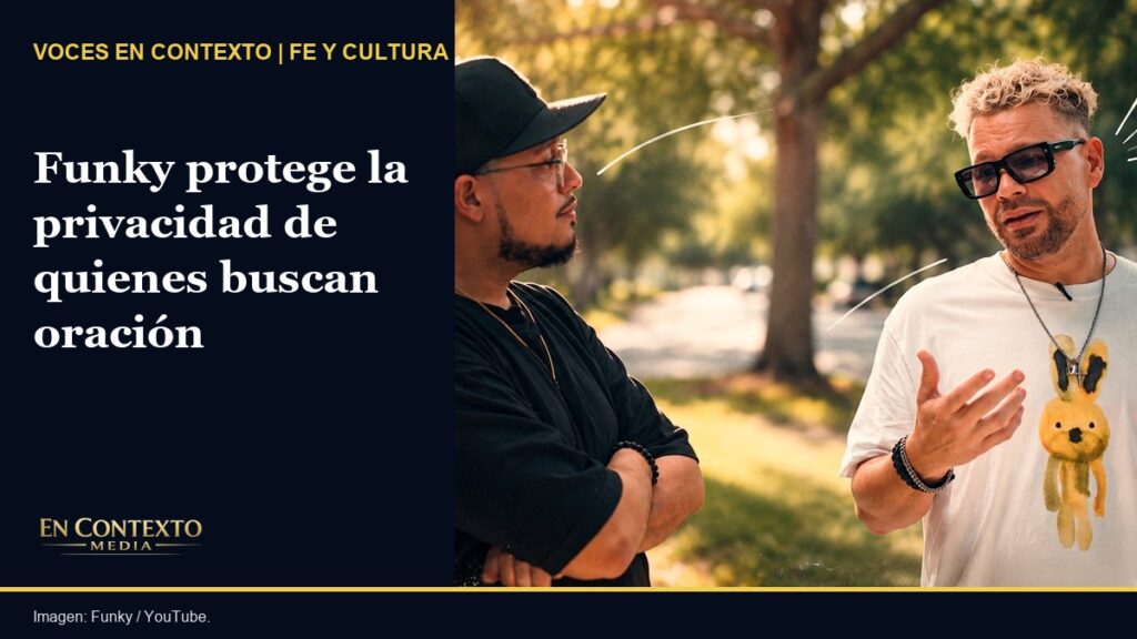 Funky conversa al aire libre durante el episodio Sin Libreto publicado en su canal oficial de YouTube.
