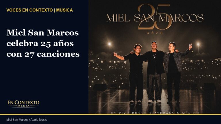 Portada del álbum Miel San Marcos 25 Años, grabado en vivo desde Guatemala y México.