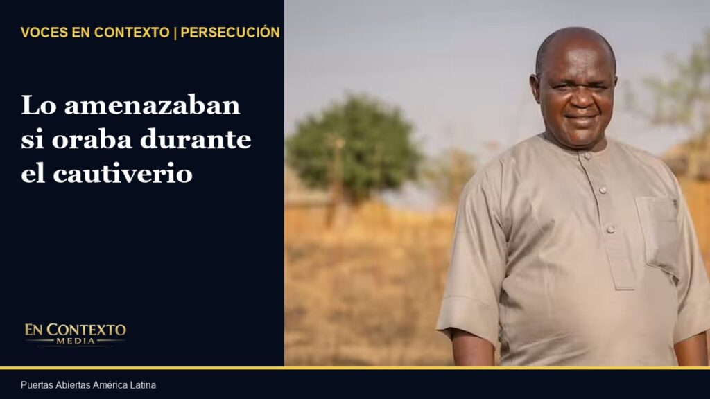 El pastor Josiah, sobreviviente de un secuestro junto a tres de sus hijos en Nigeria.