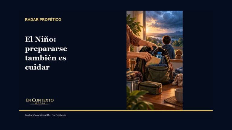El Niño: prepararse también es cuidar